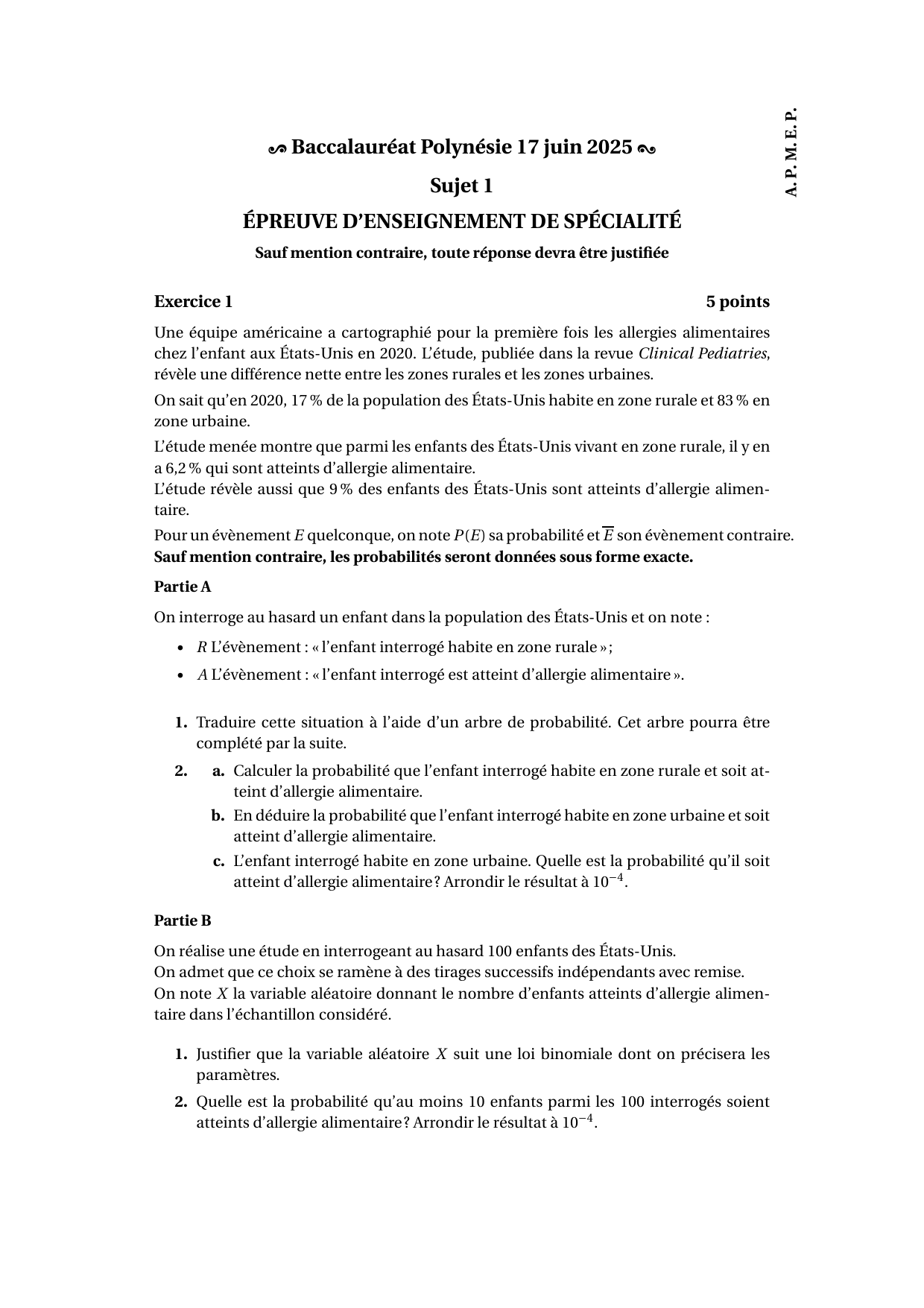 Sujet officiel Polynésie 17 juin 2025 - page 42